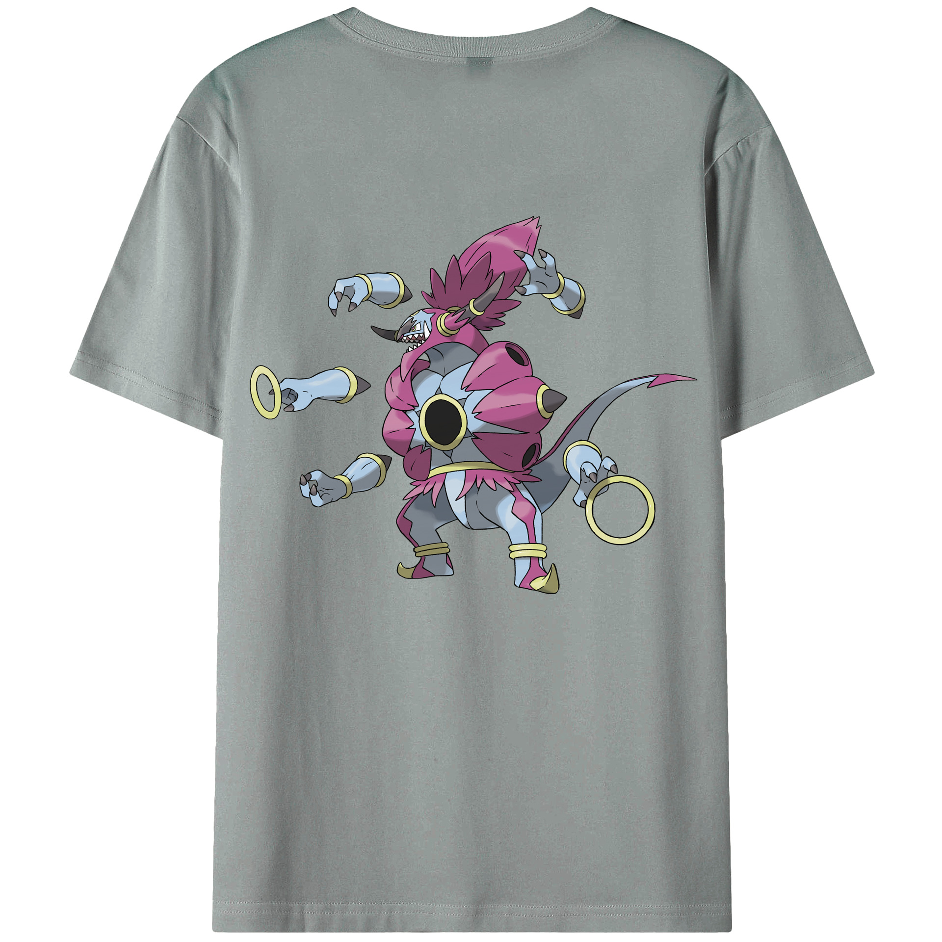 ポケットモンスター Pokémon 綿100％ メンズ半袖Tシャツ（バックプリント） 通気性